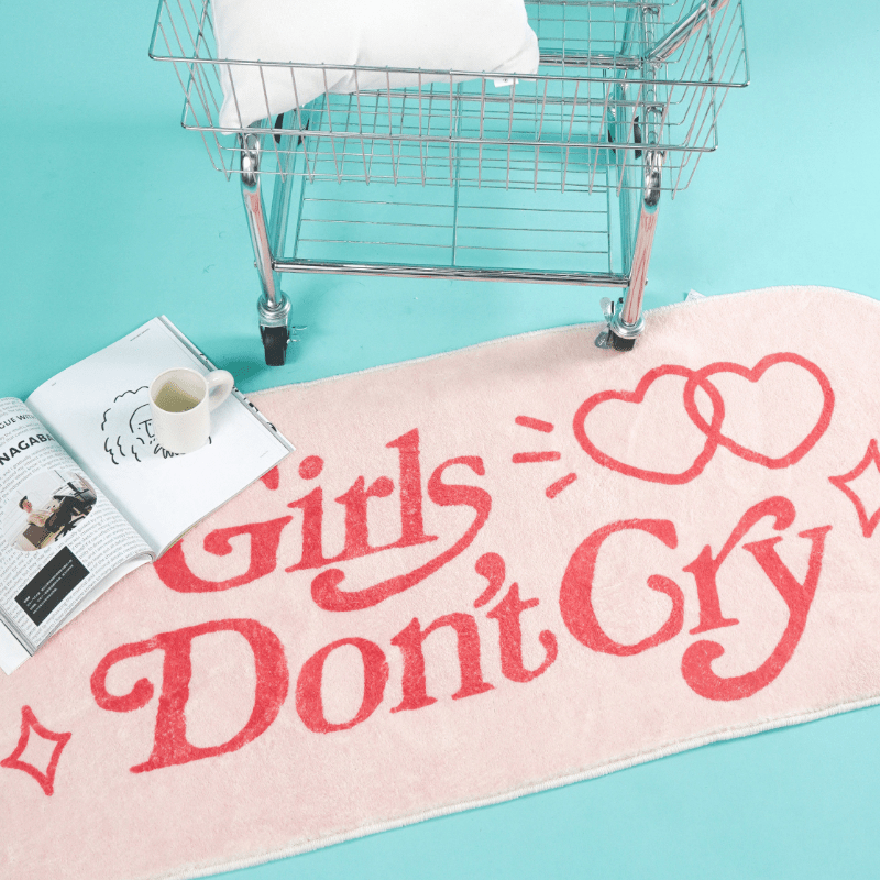 Pink Plush Mat Thickened Shag Bedroom Bedside Rug