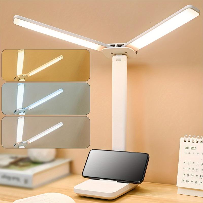 Eye-Caring LED Desk Lamp Touch Control 3 Modes Foldable No Flicker
