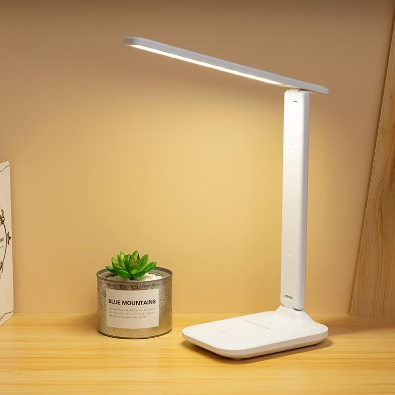 Folding Table Lamp 6000mAh Eye Protection Touch Dimmable LED USB Rechargeable