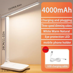 Folding Table Lamp 6000mAh Eye Protection Touch Dimmable LED USB Rechargeable