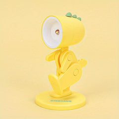 Adorable Mini Dinosaur Night Light with Magnetic Base, Rabbit Desktop Lamp