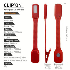 Small LED Table Lamp Student Dorm Clip Lamp