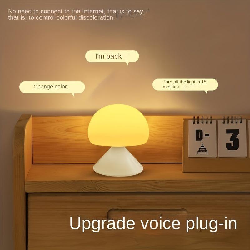 USB Rechargeable 2W Smart Voice Night Light Desk Lamp