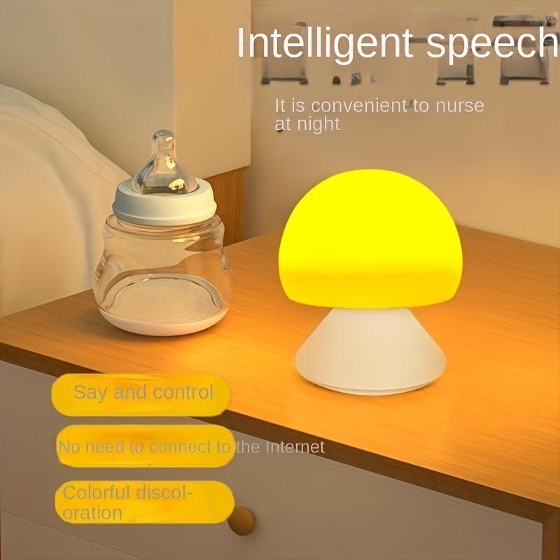 USB Rechargeable 2W Smart Voice Night Light Desk Lamp