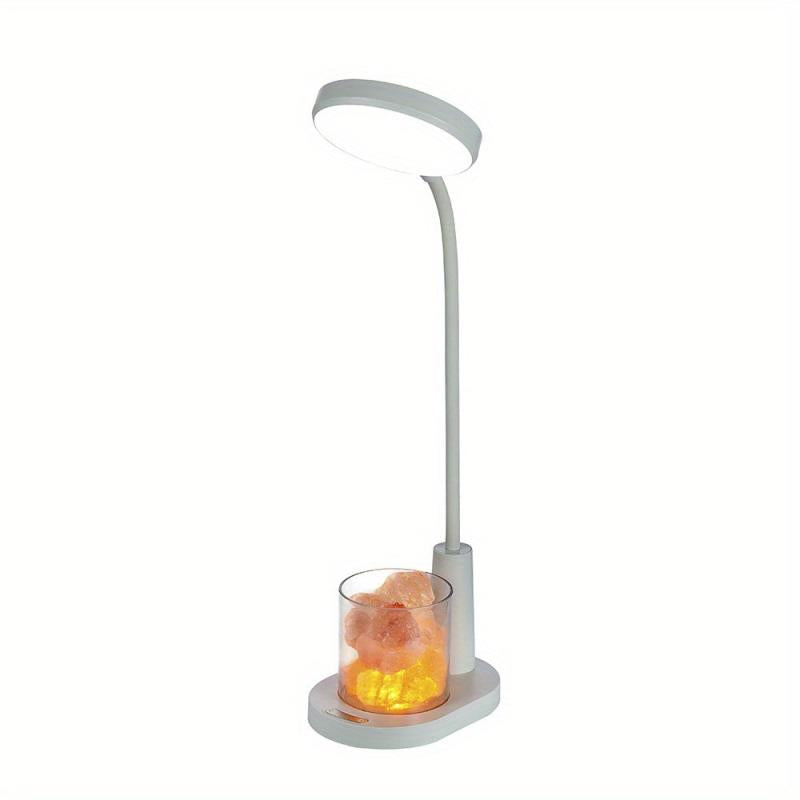 LED Desk Lamp with Pen Holder USB Charging Dimmable & Adjustable
