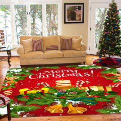 Christmas Cartoon Pattern Large Anti Slip Carpet Bedroom Decoration
