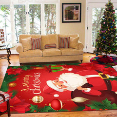 Christmas Cartoon Pattern Large Anti Slip Carpet Bedroom Decoration