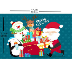 Christmas Cartoon Pattern Large Anti Slip Carpet Bedroom Decoration
