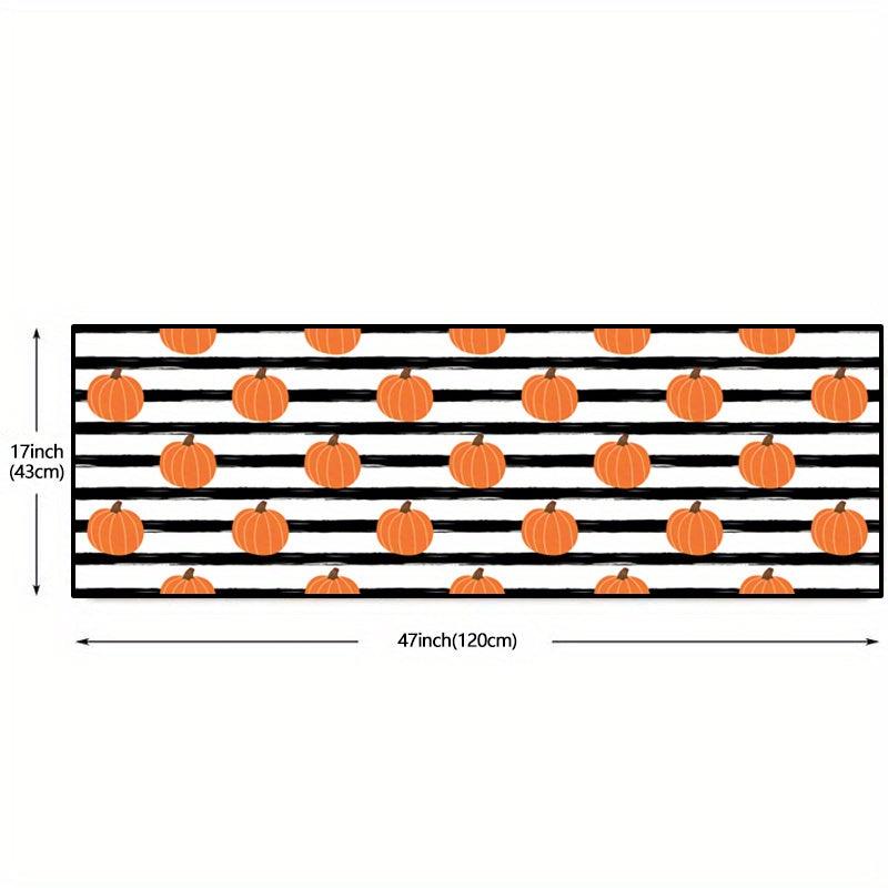 Halloween Kitchen Rug Anti Fatigue Non-slip Mat Pumpkin Decor