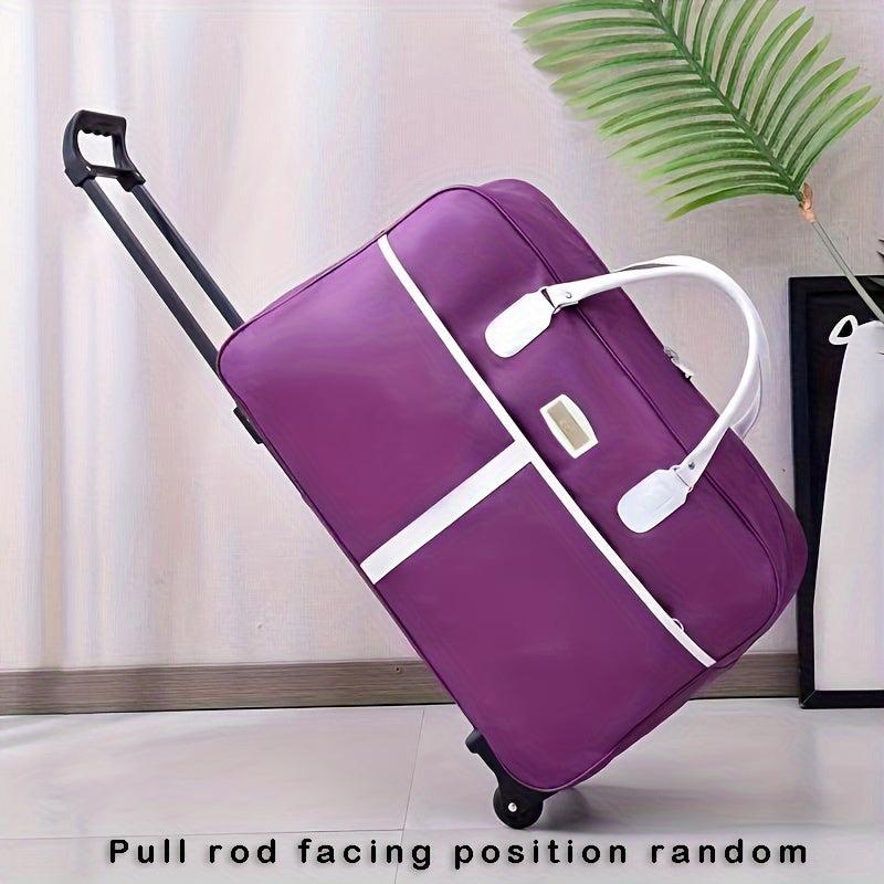 Minimalist Luggage Duffle Bag With Wheels Large Capacity