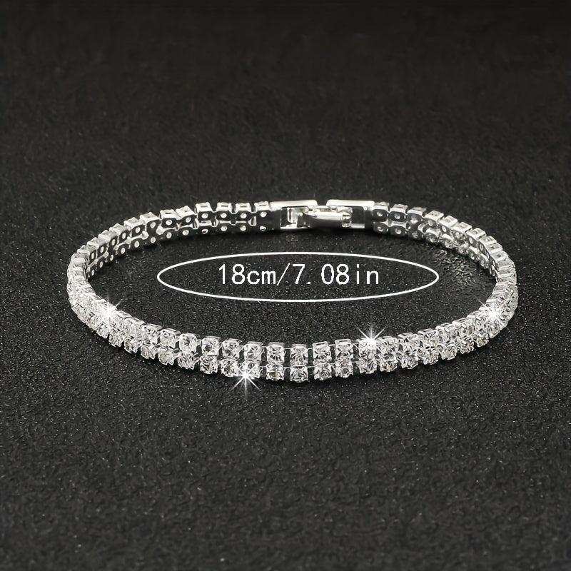 Rhinestone Claw Chain Bracelet Copper Date Jewelry Gift