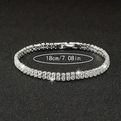 Rhinestone Claw Chain Bracelet Copper Date Jewelry Gift