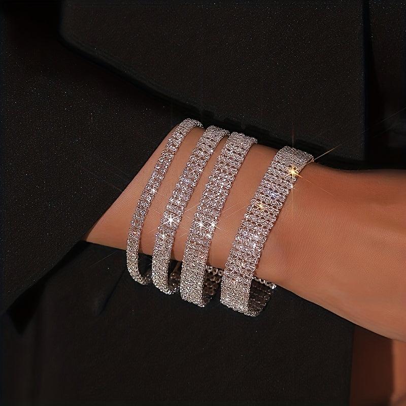 Rhinestone Claw Chain Bracelet Copper Date Jewelry Gift