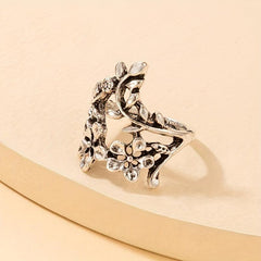 Vintage Flower Ring for Daily Outfits, Party Accessory