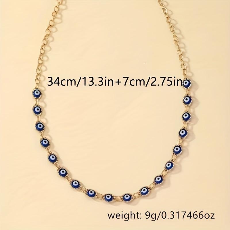Evil's Eye Collar Choker Lucky Protection Evil Eye Neck Jewelry