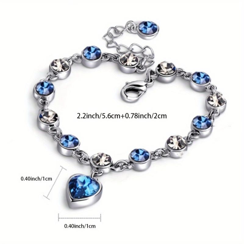 Heart of Ocean Crystal Bracelet Jewelry