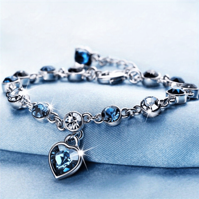Heart of Ocean Crystal Bracelet Jewelry