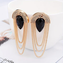 Dangle Earrings Metal Chain Alloy Retro Style Jewelry Gift Women