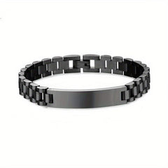Personalized Engraved Bar Bracelet Stainless Steel Hand Jewelry