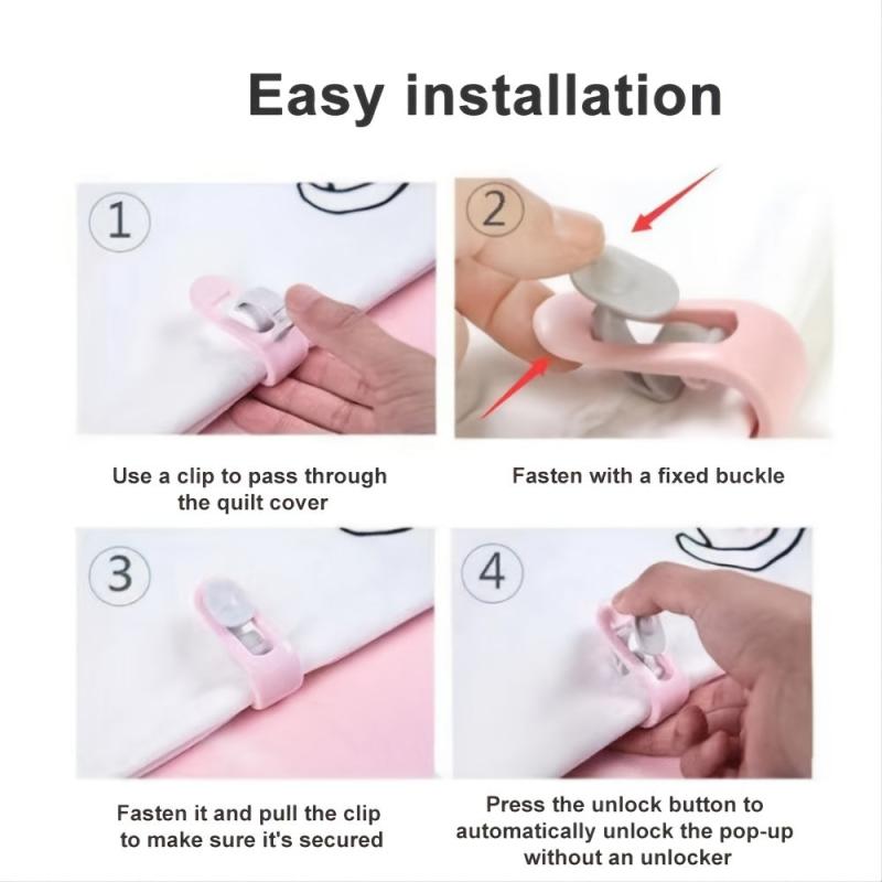 18pcs Non Slip Duvet Clips Anti Run Blanket Fixer 3 Colors