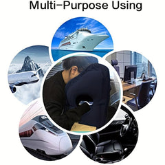 Inflatable Travel Pillow for Neck Support on Planes, Cars, Trains