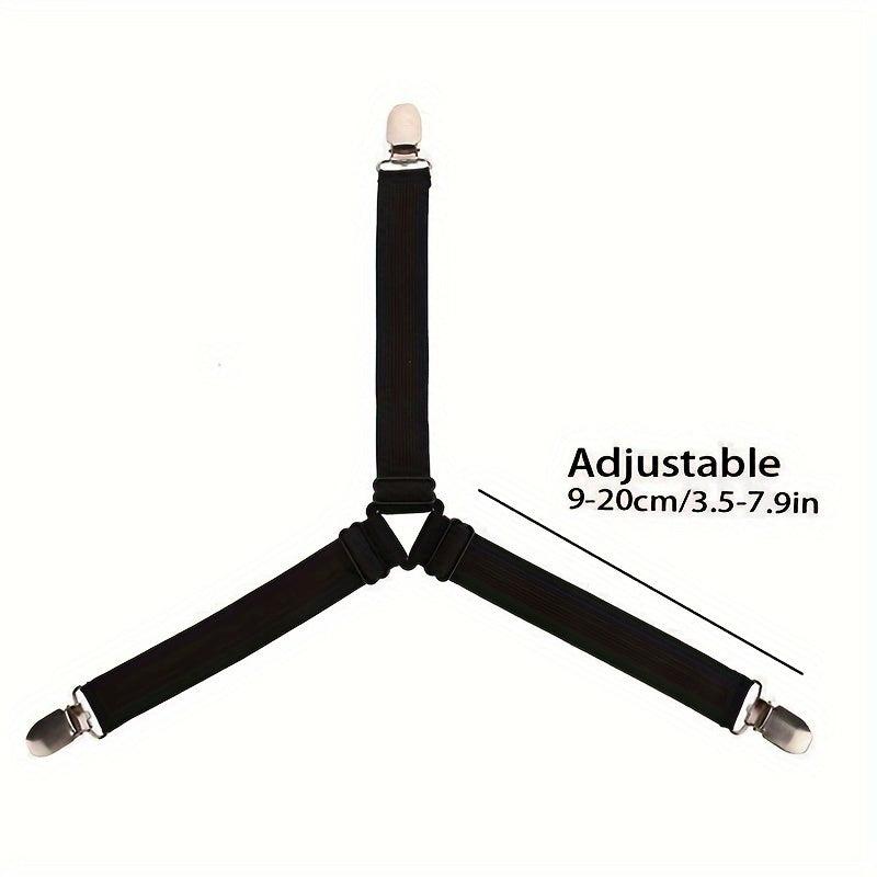 Adjustable Quilt Fixers Metal Clip Elastic Sofa Cushion Safety Sheet Straps