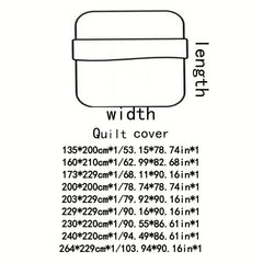 Cozy 1pc Duvet Cover for Bedroom & Guest Room