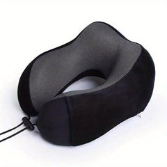Portable U Shape Memory Foam Pillow for Travel Nap - Removable Washable