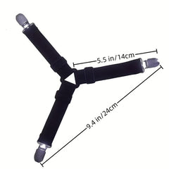 4pcs Bed Sheet Holders Adjustable Sofa Bed Sheet Clips Anti-slip Buckles