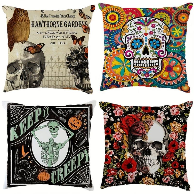 Skeleton Series Pillowcase Set for Bedroom and Living Room