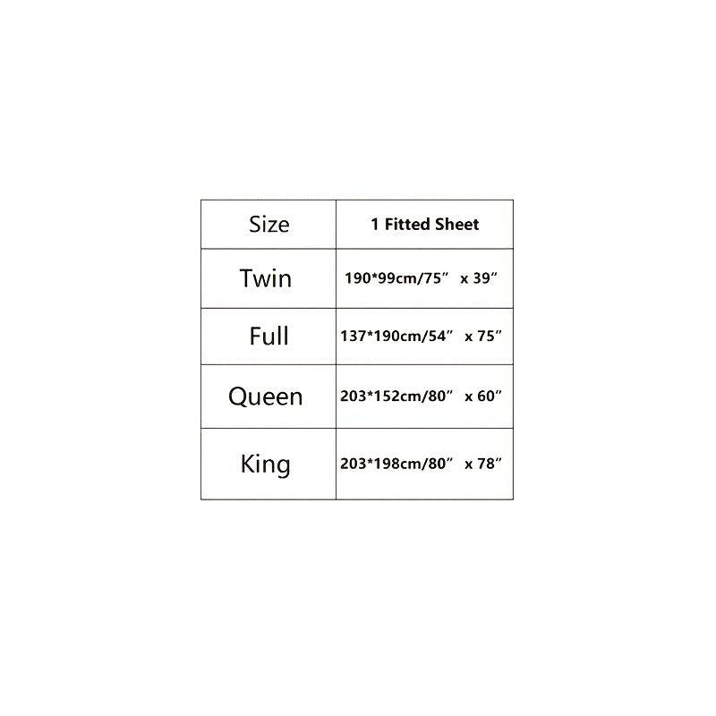 Waterproof Microfiber Fitted Sheet for Bedroom - Twin Full Queen King Sizes