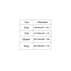 Waterproof Microfiber Fitted Sheet for Bedroom - Twin Full Queen King Sizes