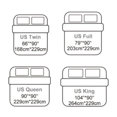 3pcs Fabric Duvet Cover Set with Pillowcases