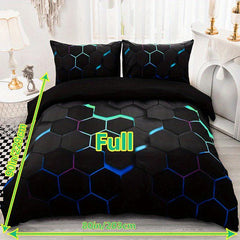 Plaid Tech Sense Digital Print Duvet Cover Set