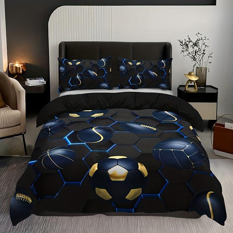 Plaid Tech Sense Digital Print Duvet Cover Set