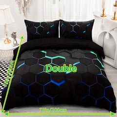 Plaid Tech Sense Digital Print Duvet Cover Set