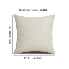 4pcs Square Cushion Cover Zipper Printed Pillowcase Home Decor