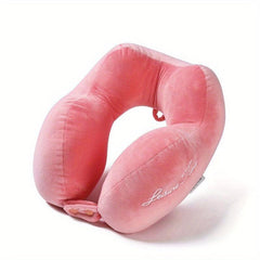 Soft Memory Foam Neck Pillow for Travel Office Airplane, Neck Pain Relief