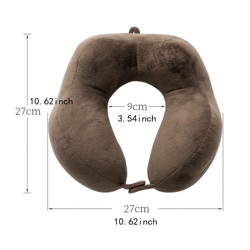 Soft Memory Foam Neck Pillow for Travel Office Airplane, Neck Pain Relief