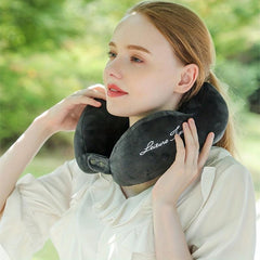 Soft Memory Foam Neck Pillow for Travel Office Airplane, Neck Pain Relief