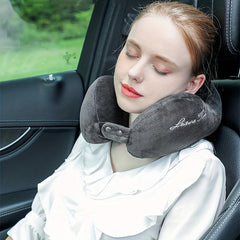 Soft Memory Foam Neck Pillow for Travel Office Airplane, Neck Pain Relief