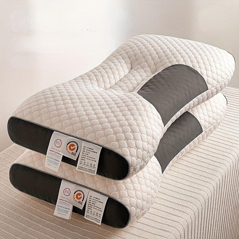 3D SPA Massage Knitted Cotton Neck Pillow