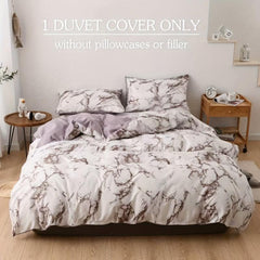 Marble Print Bedding Duvet Cover Soft Microfiber Skin-Friendly