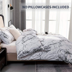 Marble Print Bedding Duvet Cover Soft Microfiber Skin-Friendly