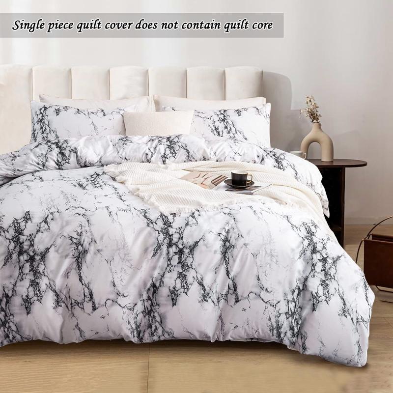 Marble Print Bedding Duvet Cover Soft Microfiber Skin-Friendly