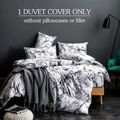 Marble Print Bedding Duvet Cover Soft Microfiber Skin-Friendly