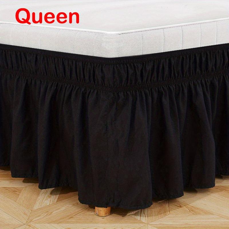 Stylish Double Elastic Bed Skirt for Bedroom and Guest Room
