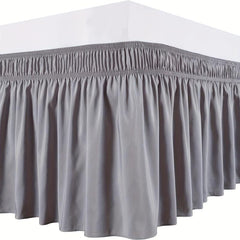 Stylish Double Elastic Bed Skirt for Bedroom and Guest Room