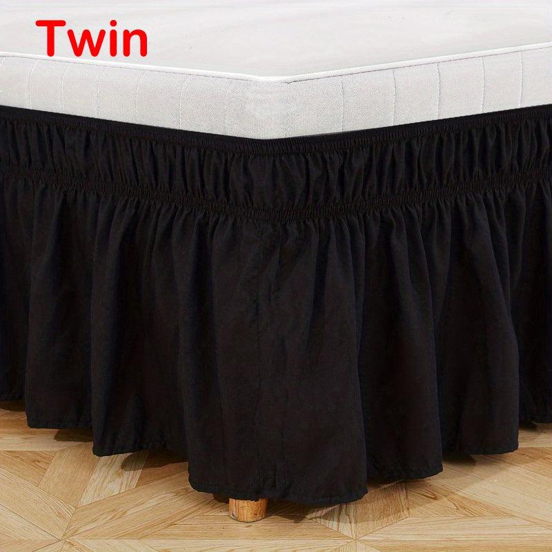 Stylish Double Elastic Bed Skirt for Bedroom and Guest Room