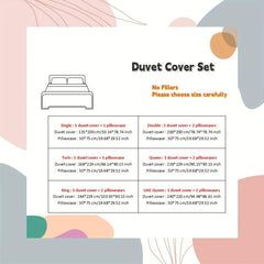 3pcs Duvet Cover Set Solid Brushed Microfiber Fabric Bedding Set